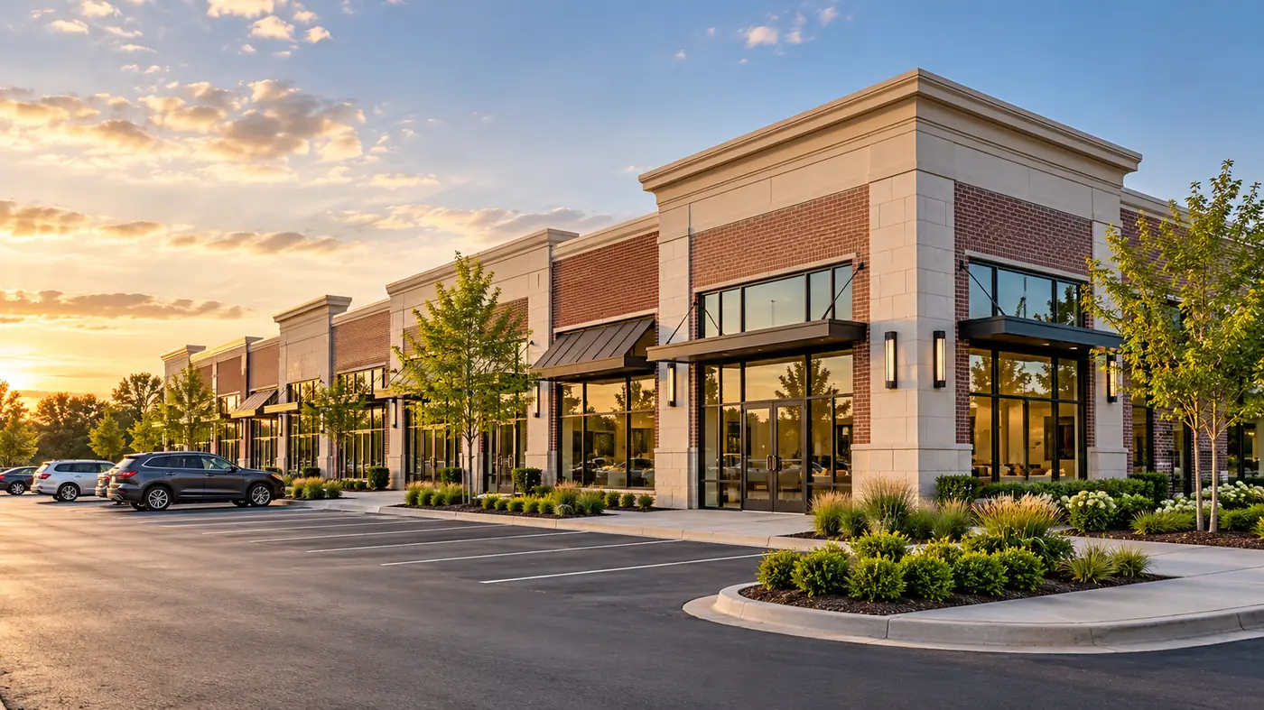 Multi-tenant commercial retail property leased to tenants